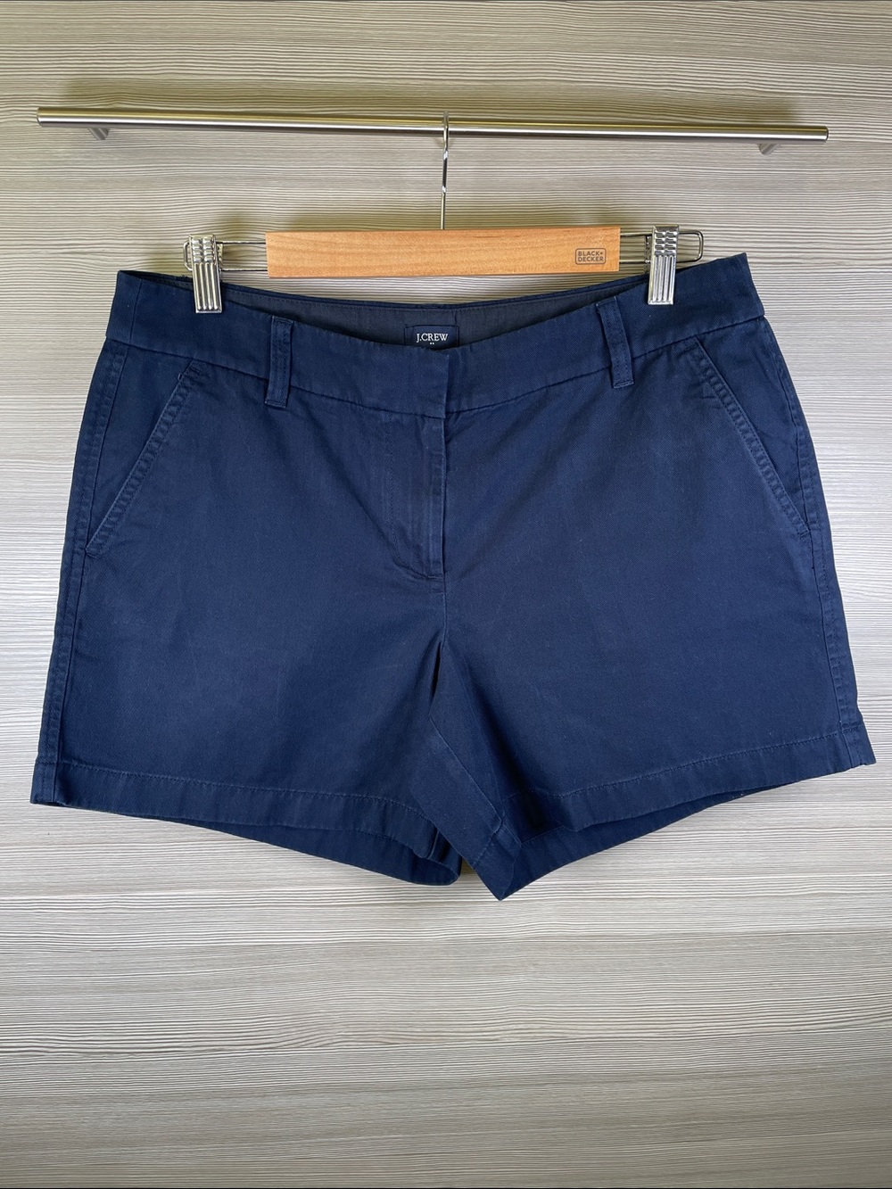 J. Crew Navy Cotton Chino 5” Shorts Size8